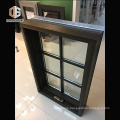 Factory outlet american crank casement window aluminum with grill design